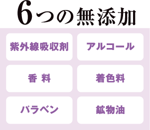 6つの無添加