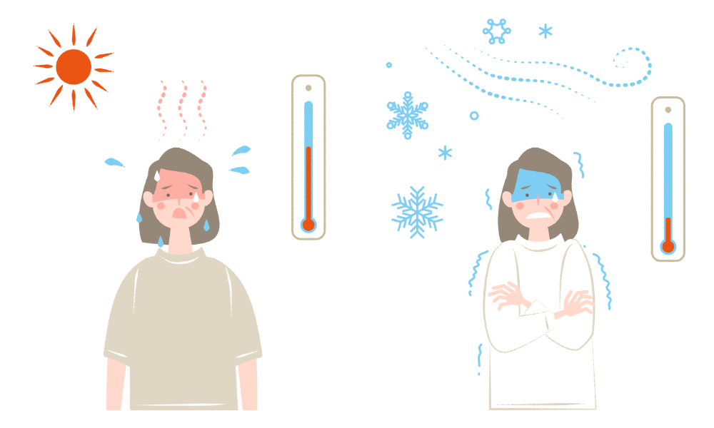 3.秋になり気温が急激に低下した